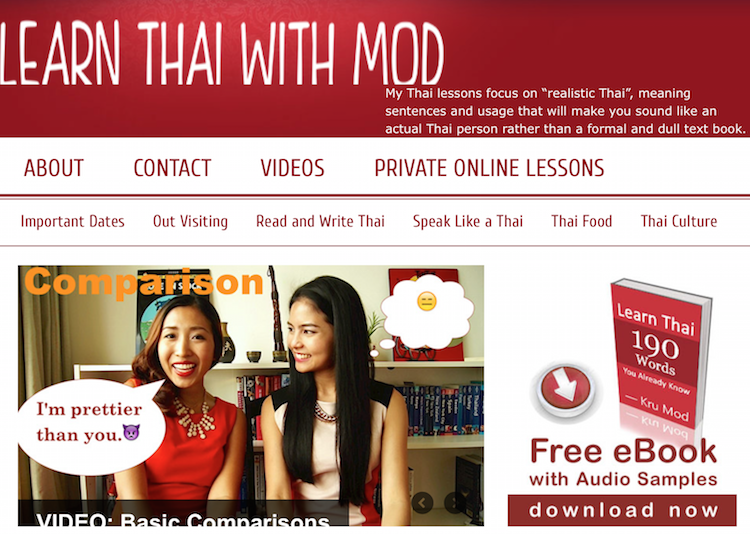 Thailand Blogs - Learn Thai with Mod