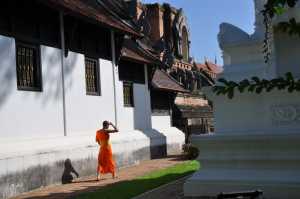 Thai Monks Chanting Buddha Sutra